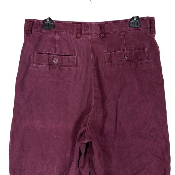 Generra Collection Chino Pants Women 33 Purple Pleated High-Rise Flat Front VTG - Picture 8 of 15